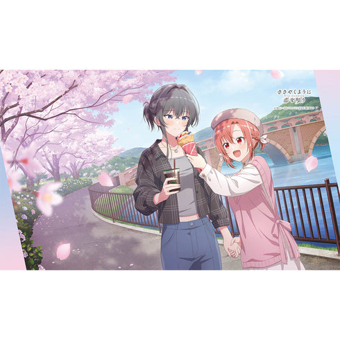 『ささやくように恋を唄う』描き下ろしブランケット(木野ひまり&朝凪依)